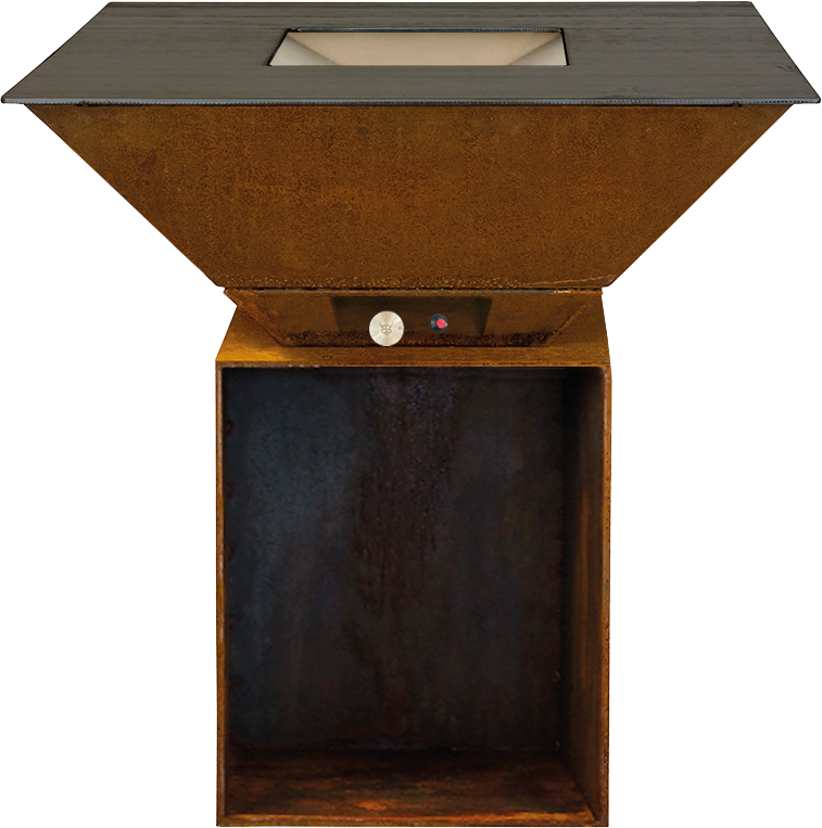 Gasgrill Feuerplatten-Grill BigQube L Corten