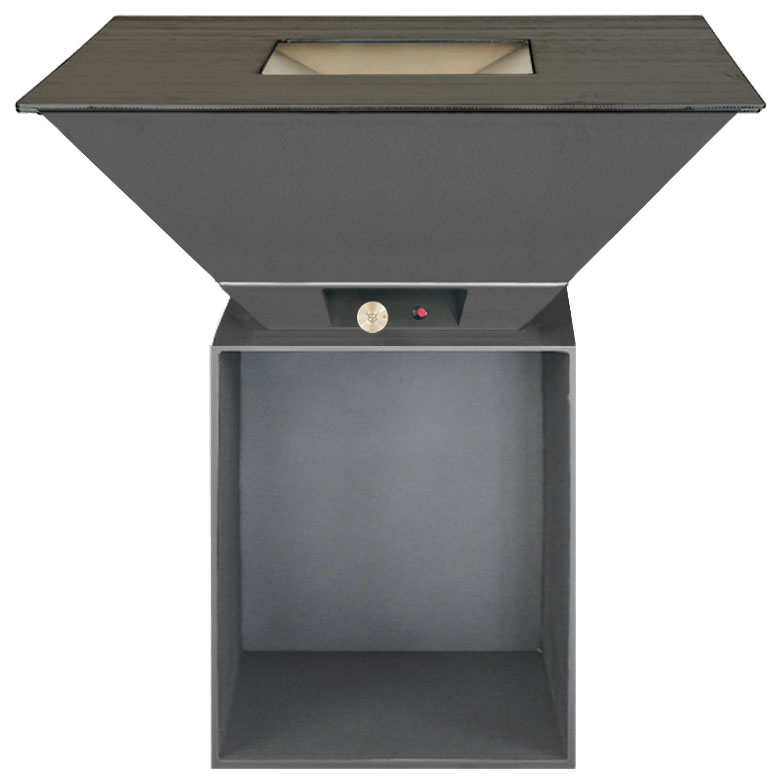 Gasgrill Feuerplatten-Grill BigQube L Silber