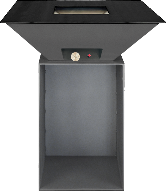 Gasgrill Feuerplatten-Grill BigQube M Silber