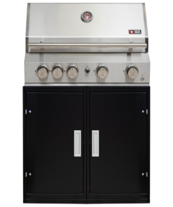 KitchenBlock-Outdoorküche mit Gasgrill mit 5 Brenner, Backburner und Rotierte